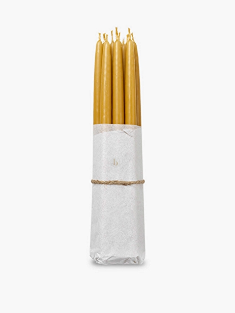 10 SLIM HONEY CANDLES -  Honey , Home design Bensimon