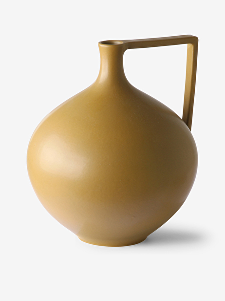 MUSTARD PITCHER VASE L -  Mustard , Home design Bensimon