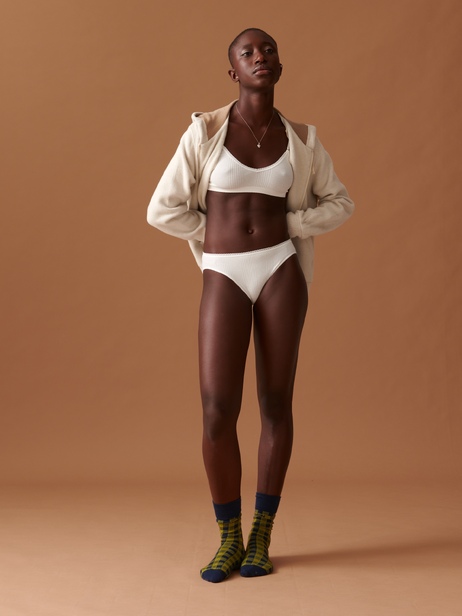 TROUSERS -  Ecru , Ready-to-wear Bensimon
