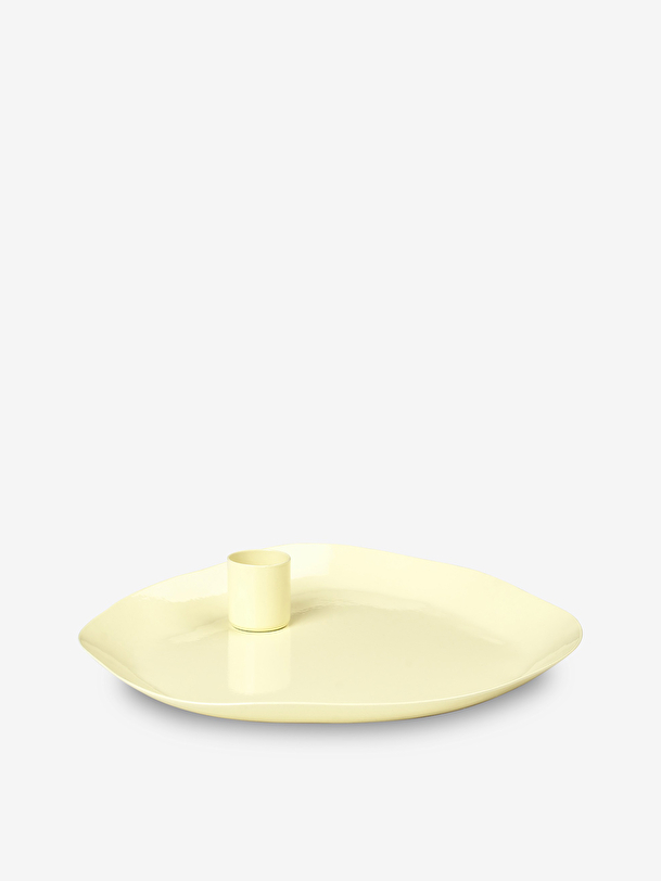 ORGANIC YELLOW CANDLE HOLDER 18X16 -  Yellow , Home design Bensimon
