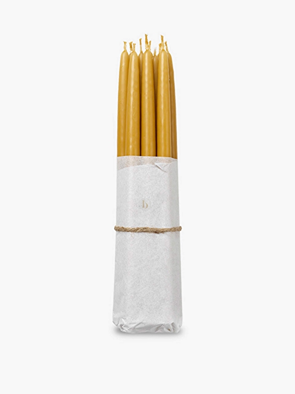 10 SLIM HONEY CANDLES -  Honey , Home design Bensimon