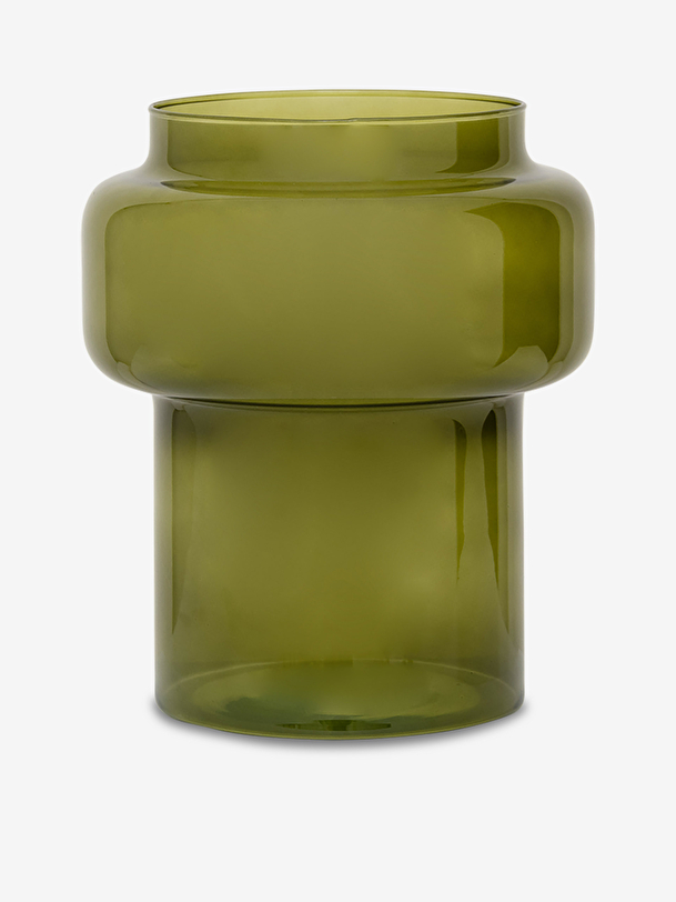 RECYCLED GLASS OLIVE VASE - Olive , Home design Bensimon