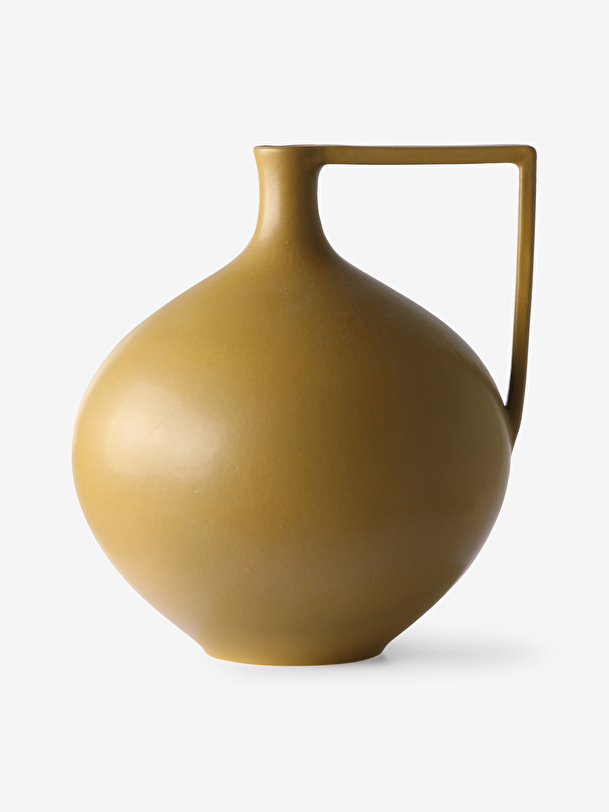 MUSTARD PITCHER VASE L -  Mustard , Home design Bensimon