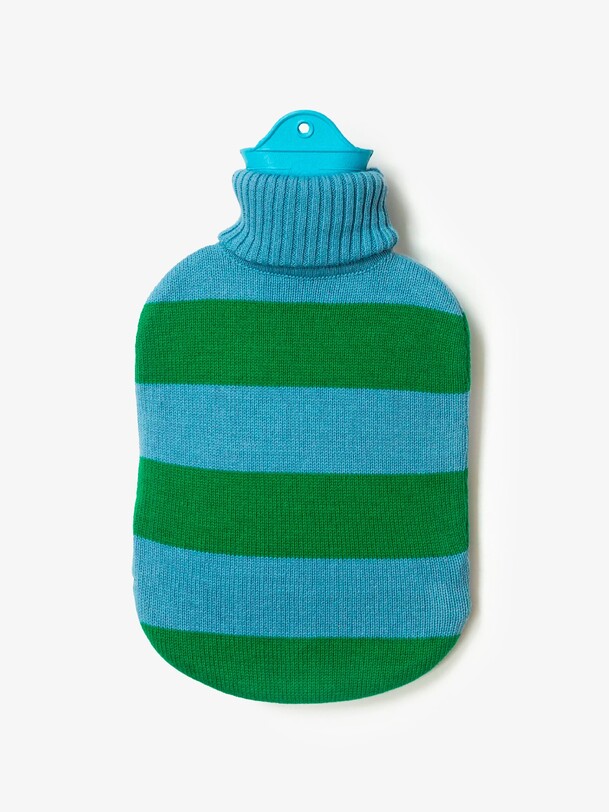 ORGANIC HOT WATER BOTTLE SKY GREEN -  Blue green , Home design Bensimon