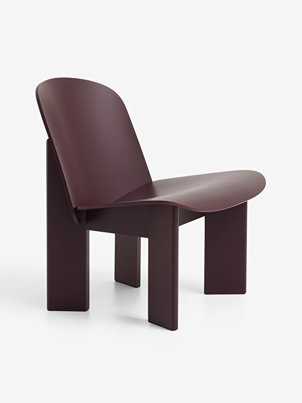 CHISEL LOUNGE CHAIR WOOD - Bordeaux , Home design Bensimon