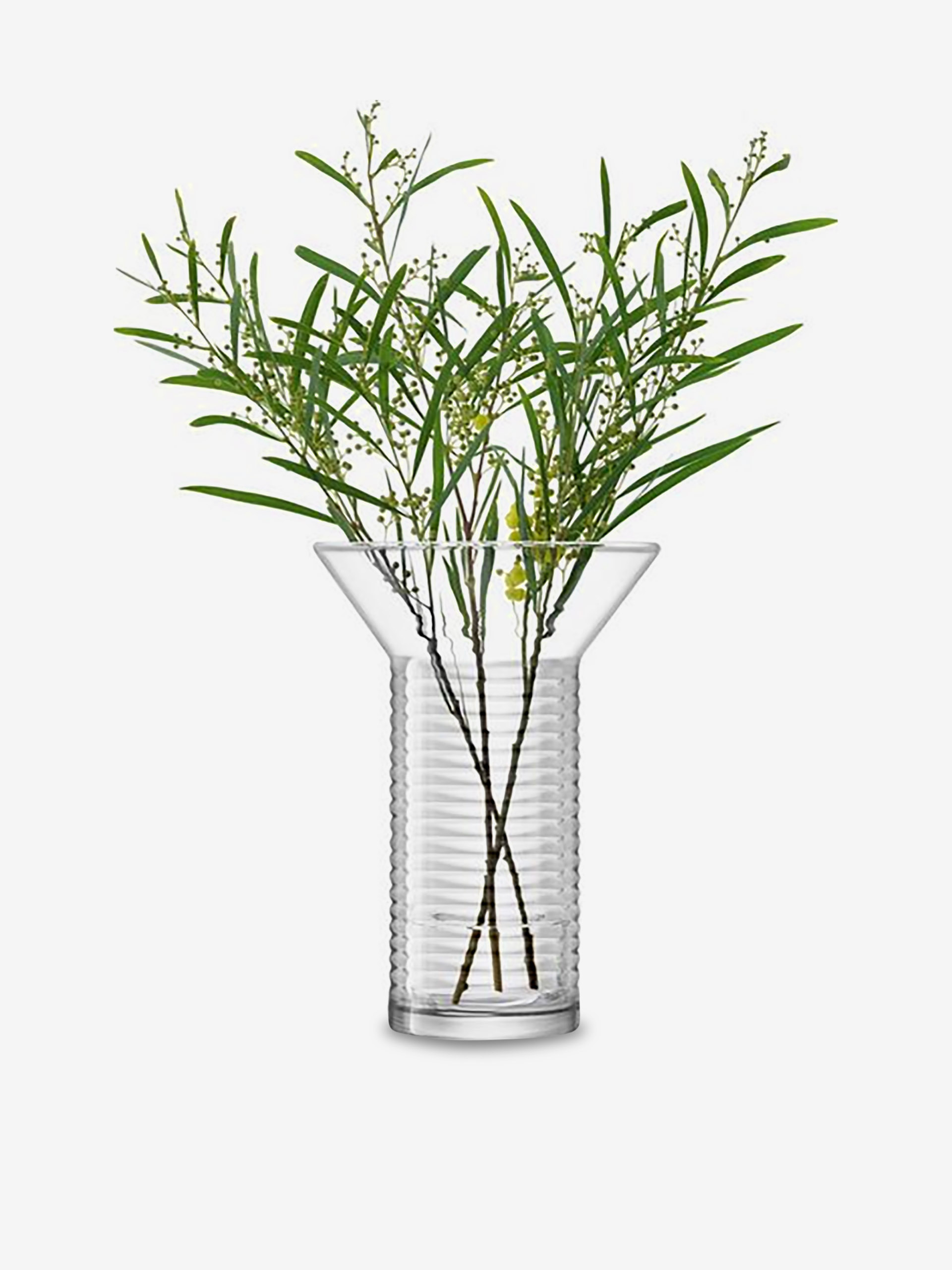 SCREW VASE L H30 D18 - Transparent , Home design Bensimon