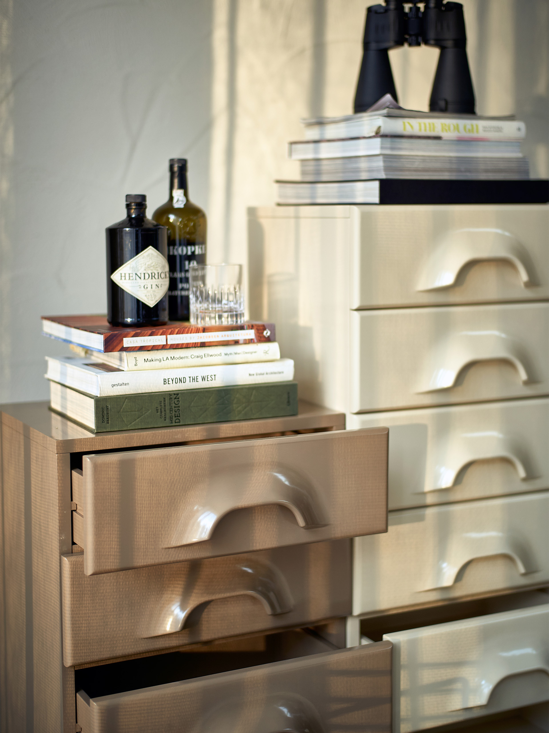 COLUMN 8 DRAWERS ECRU - Cream , Home design Bensimon
