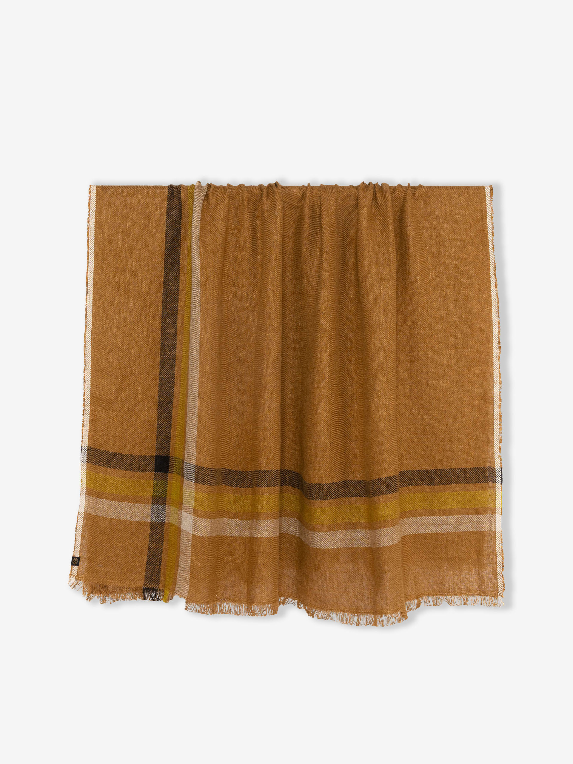 LINEN PLAID CHARCOAL LINE 135X190 - Charbon , Home design Bensimon