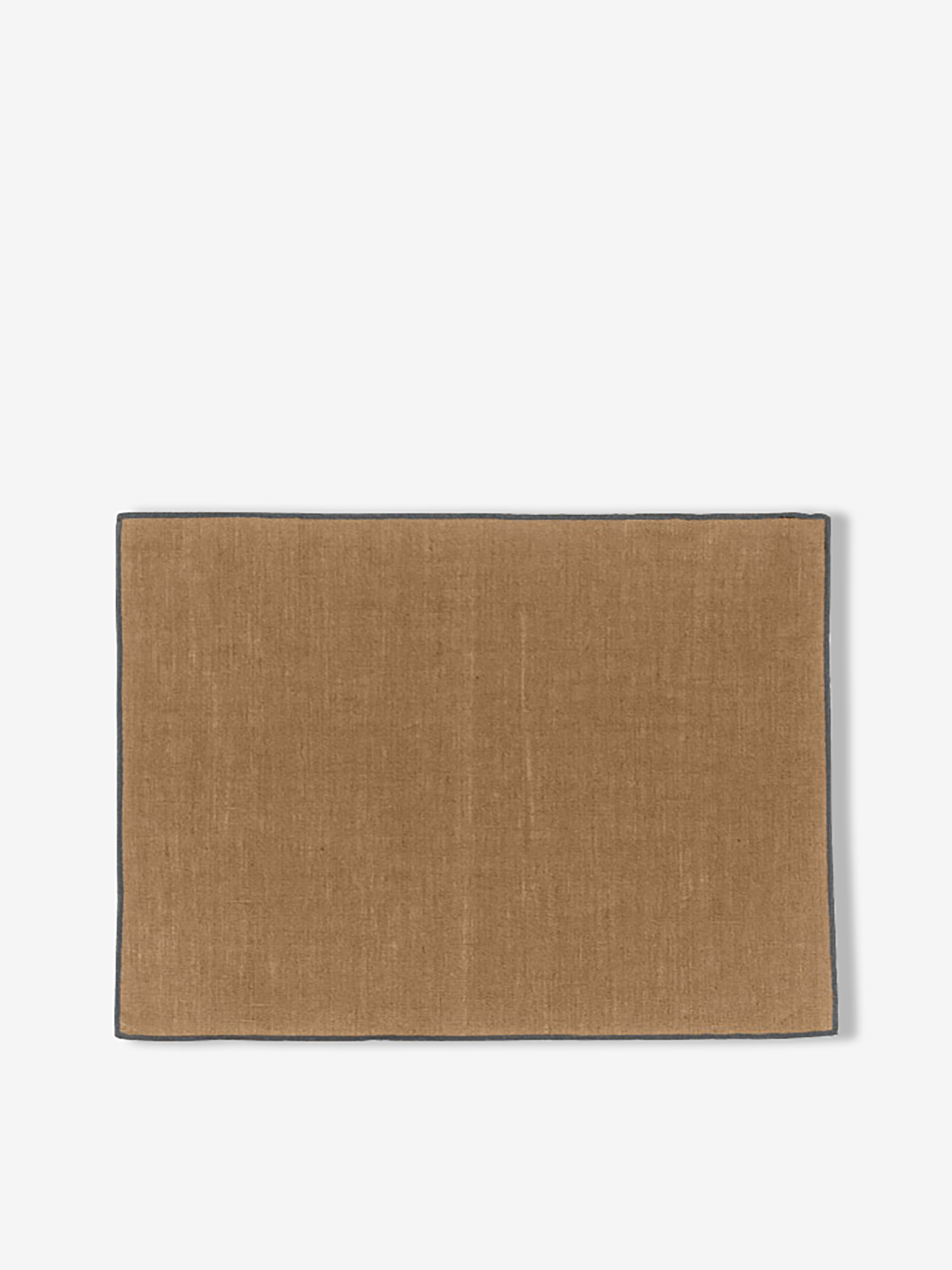 TOBACCO COATED LINEN PLACE MAT 35X45 - Tobacco , Home design Bensimon