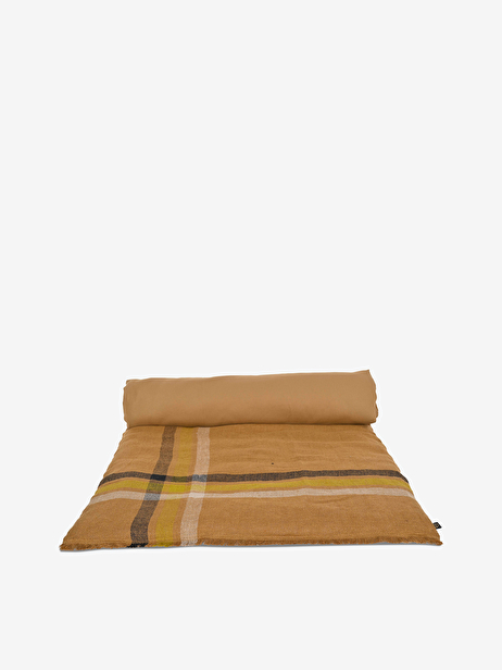LINEN EDREDON CHARCOAL LINE 85X200 -  Charbon , Home design Bensimon