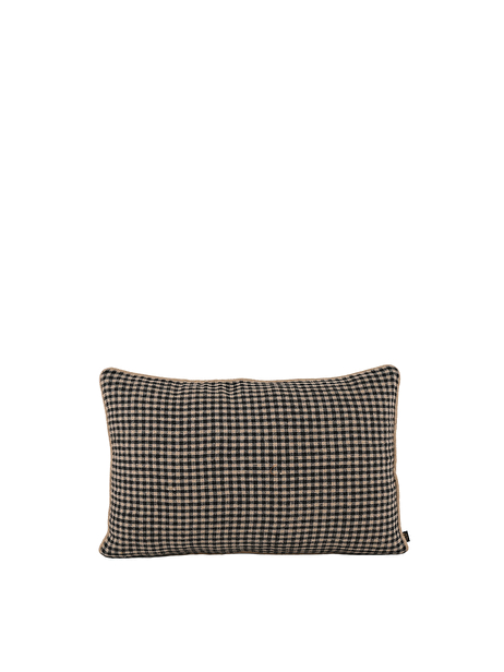 LINEN CUSHION BLUE GRAY LINE 40X60 -  Charlotte , Home design Bensimon