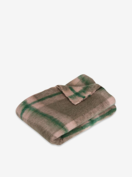 KARO PLAID GREEN PINK -  Green / pink , Home design Bensimon