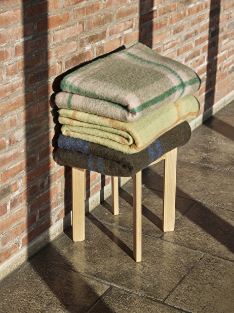 KARO PLAID GREEN PINK -  Green / pink , Home design Bensimon
