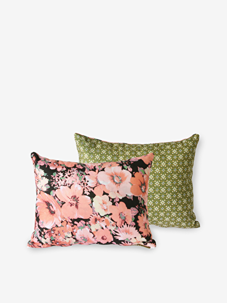 RETRO BICFACE CUSHION GREEN PINK -  Green / pink , Home design Bensimon