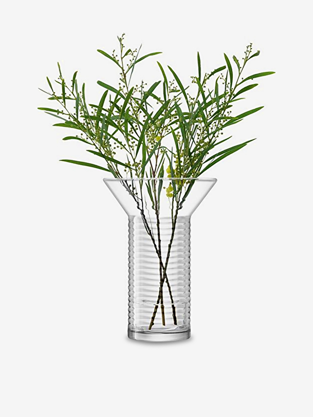 SCREW VASE L H30 D18 - Transparent , Home design Bensimon