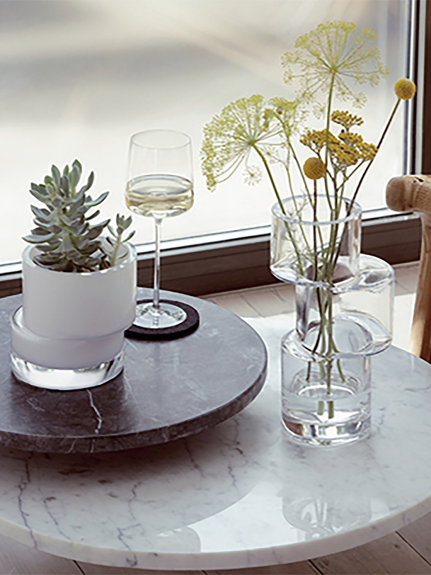 3-TIER VASE -  Transparent , Home design Bensimon