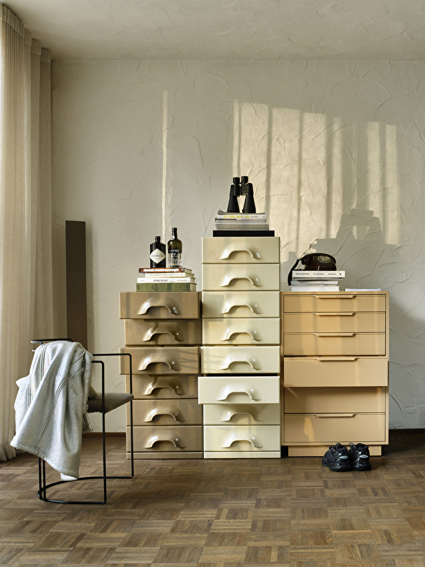 COLUMN 8 DRAWERS ECRU - Cream , Home design Bensimon