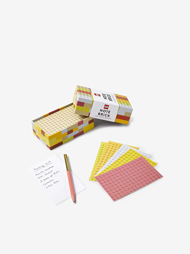 LEGO NOTE BRICK YELLOW ORANGE -  Jaune orange , Home design Bensimon