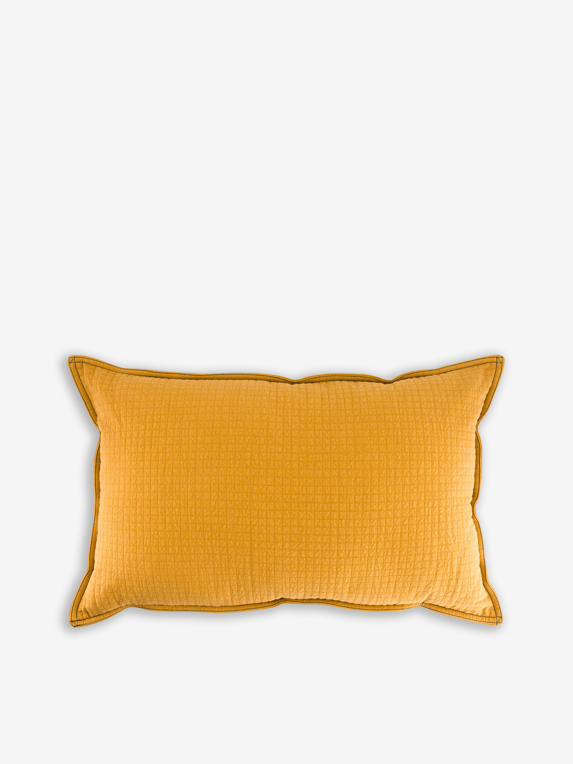 CUSHION CHECKS MINI HONEY -  Honey , Home design Bensimon