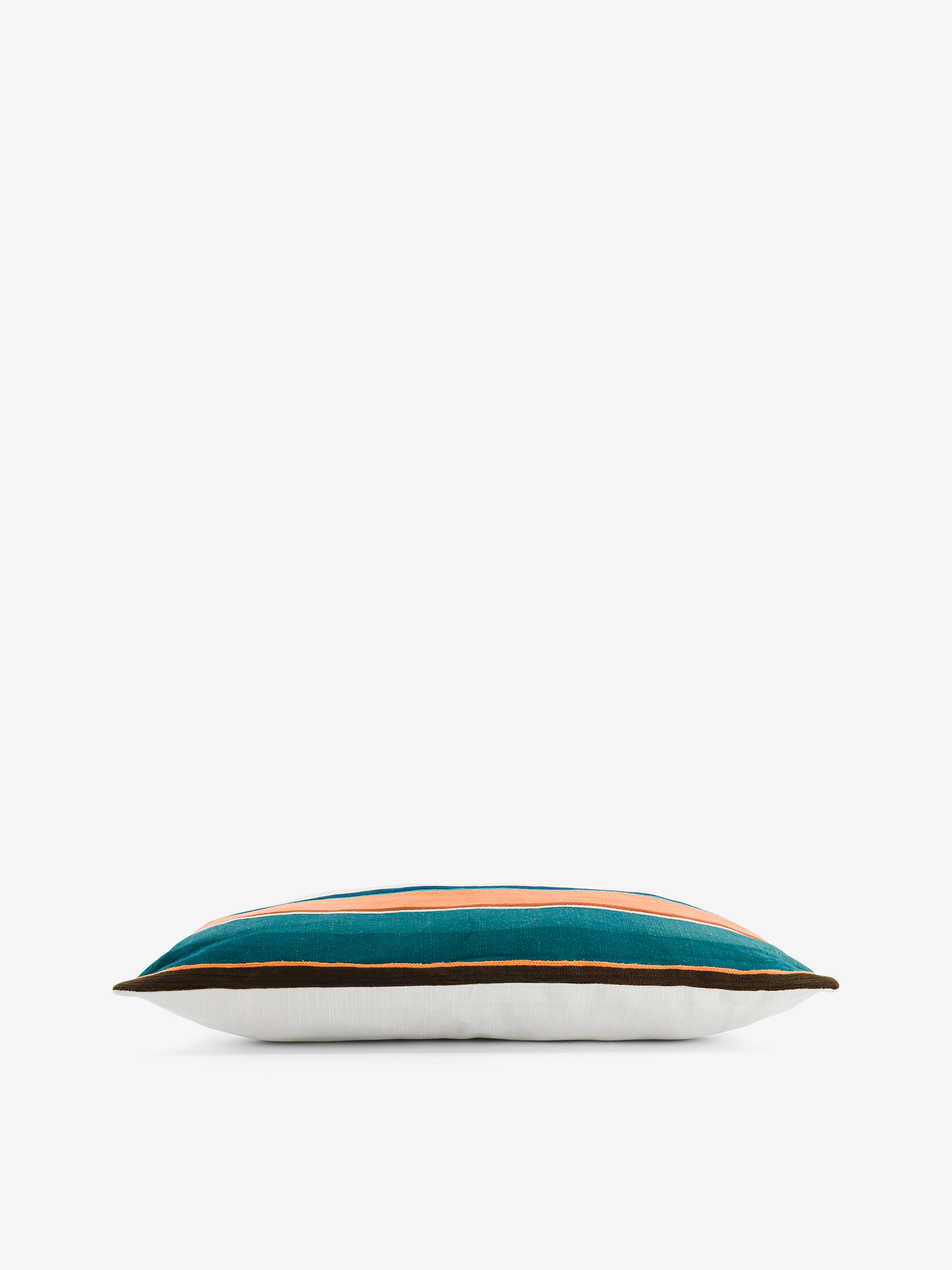 PETRORANGE LINEN EFFECT CUSHION - Orange/indigo , Home design Bensimon