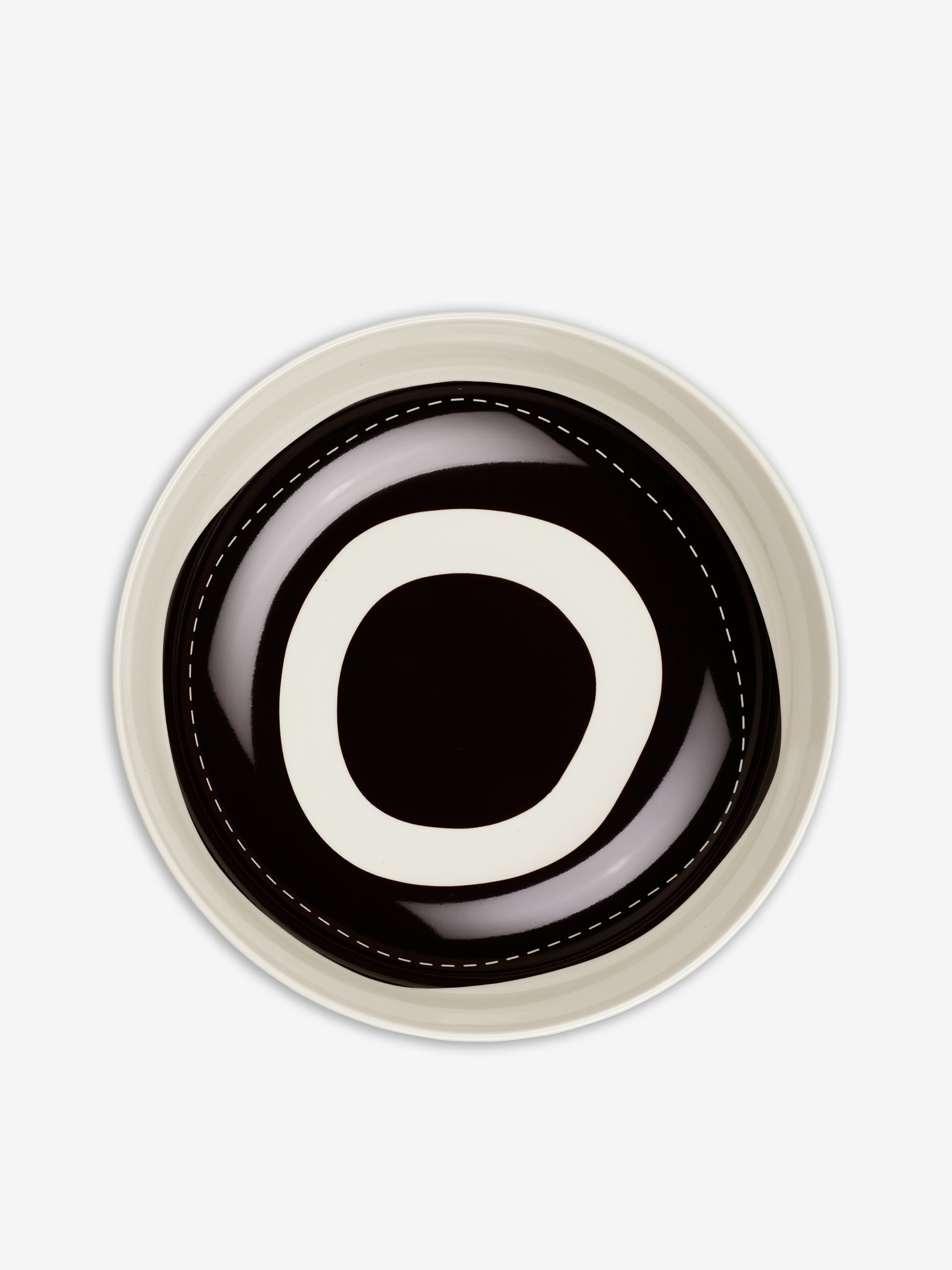 ARTY TARGET SALAD BOWL - Black white , Home design Bensimon