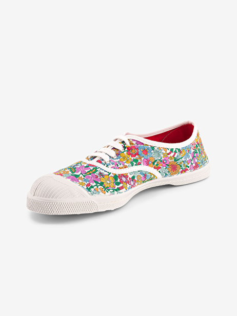 LIBERTY WOMEN'S TENNIS LACES -  June blossom , Tennis & Shoes Bensimon