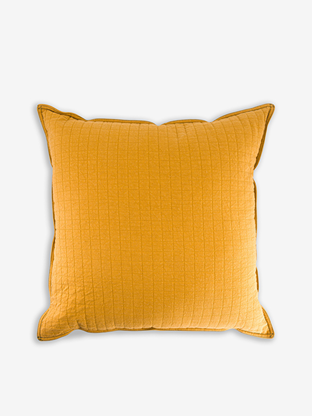 HONEY CHECKS CUSHION -  Honey , Home design Bensimon