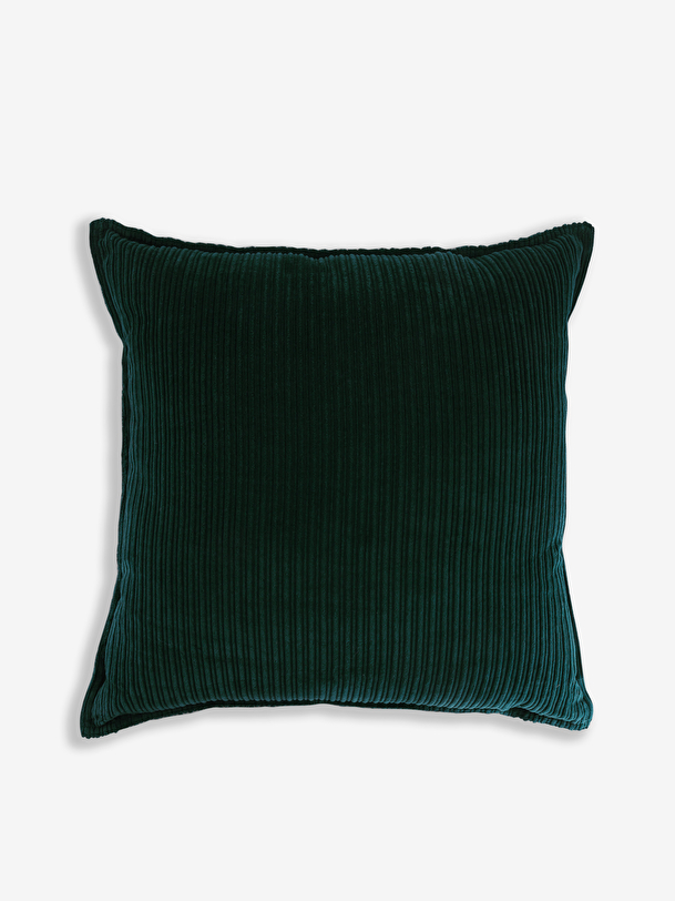 ROY PINE GREEN CORDUROY CUSHION - Pine , Home design Bensimon