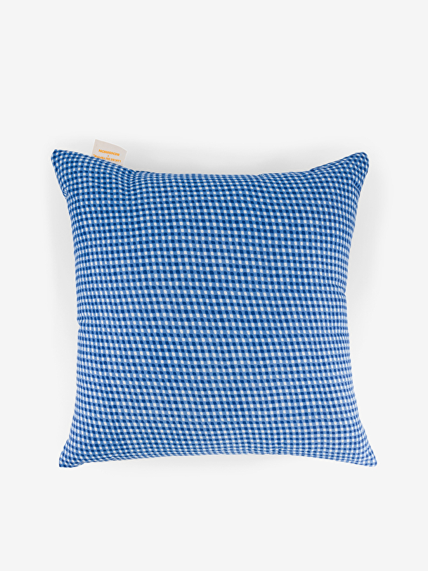 LUCAS DU TERTRE BLUE CUSHION -  Lucas du tertre print , Home design Bensimon