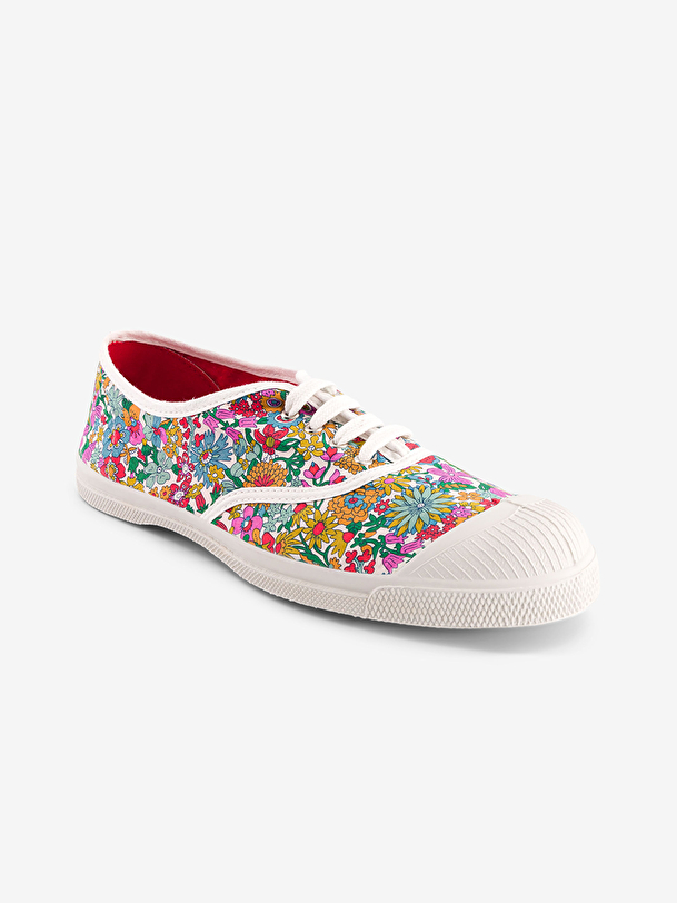 LIBERTY WOMEN'S TENNIS LACES -  June blossom , Tennis & Shoes Bensimon