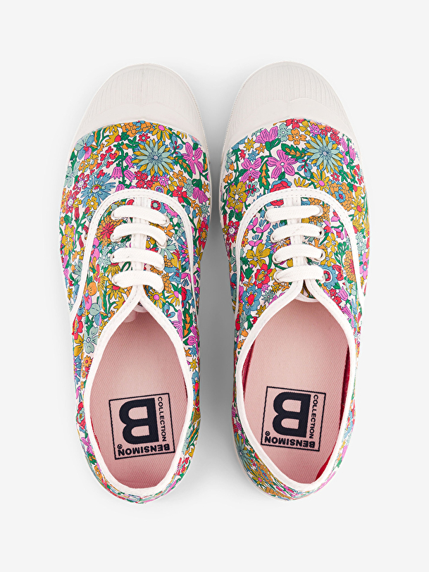LIBERTY WOMEN'S TENNIS LACES -  June blossom , Tennis & Shoes Bensimon