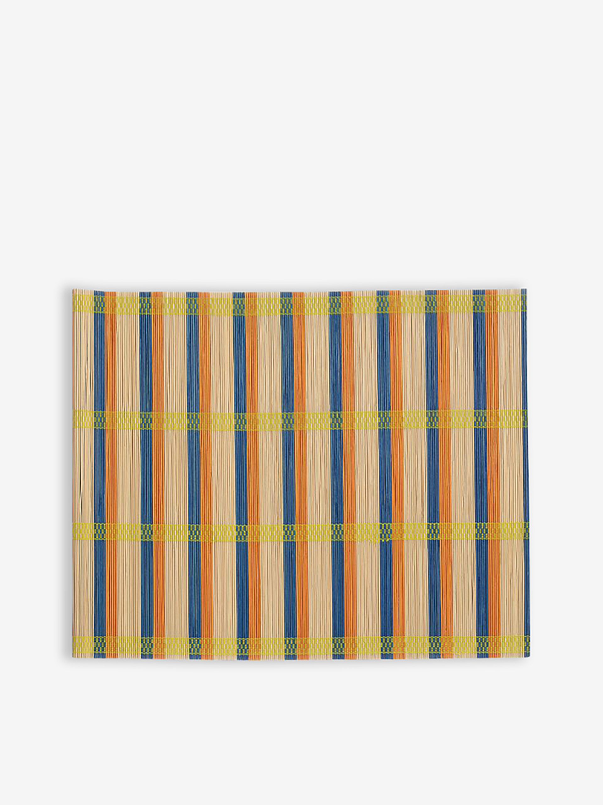BLUE TRICOLOR PLACEMAT -  Blue , Home design Bensimon