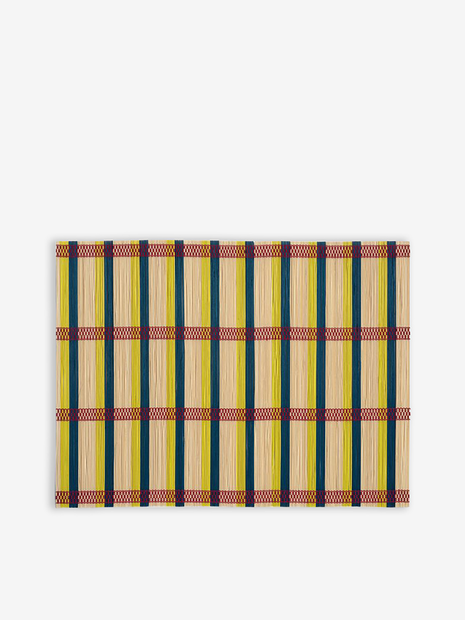YELLOW TRICOLOR STRIPED PLACEMAT - Yellow , Home design Bensimon