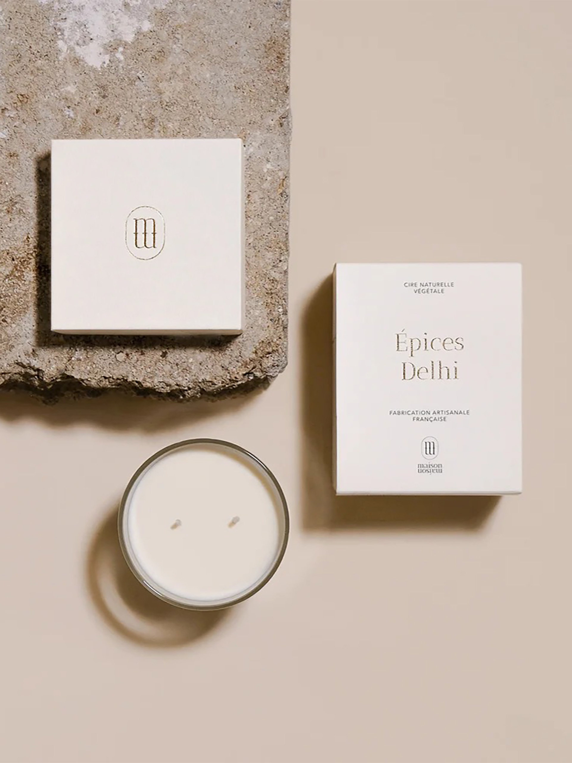 DELHI TU SPICE CANDLE -  White , Home design Bensimon