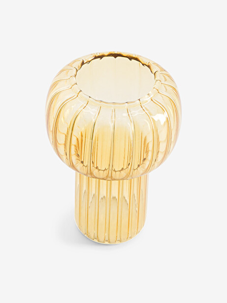 VASE TWIST S YELLOW D9.5 H13 -  Yellow , Home design Bensimon