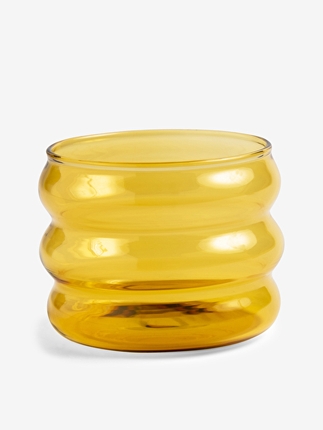 YELLOW CHUBBY GLASS -  Yellow , Home design Bensimon
