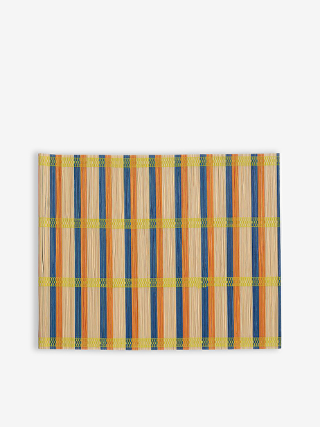 BLUE TRICOLOR PLACEMAT -  Blue , Home design Bensimon