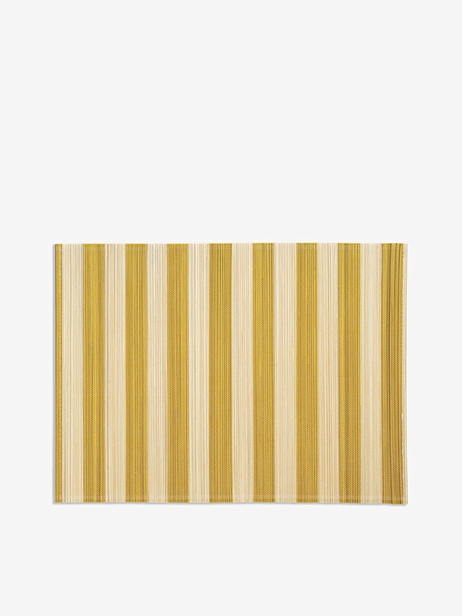 YELLOW STRIPED PLACEMATS -  Yellow , Home design Bensimon