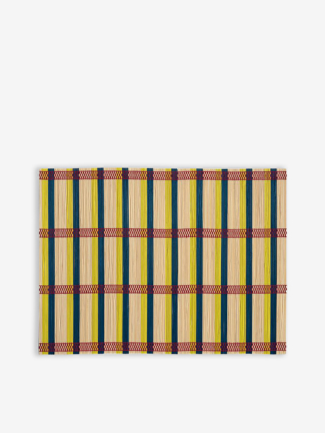 YELLOW TRICOLOR STRIPED PLACEMAT -  Yellow , Home design Bensimon