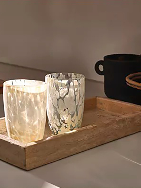 DAPHNNE BLUE GLASS -  Blue , Home design Bensimon