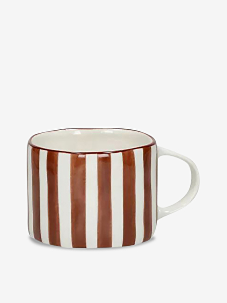 MYKONOS RUST MUG S -  Saffron checks , Home design Bensimon
