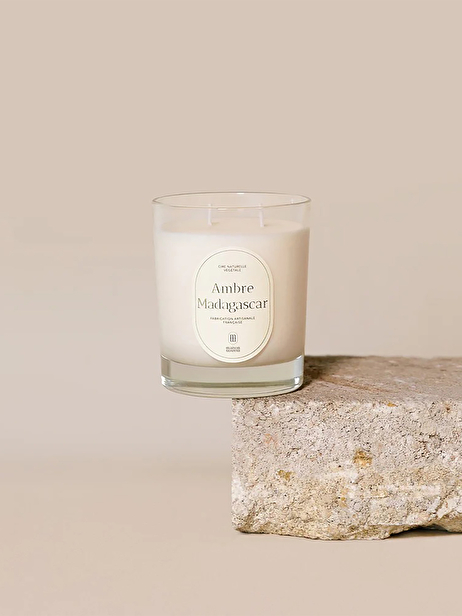 AMBER CANDLE MADAGASCAR YOU -  White , Home design Bensimon