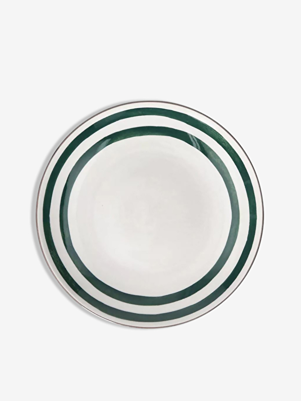 MYKONOS GREEN PLATE M -  Green , Home design Bensimon