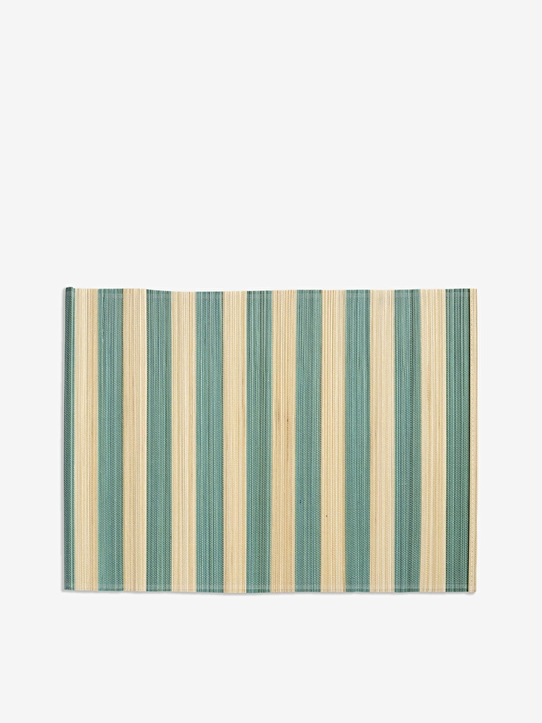 SKY STRIPED PLACE MATS -  Turquoise , Home design Bensimon