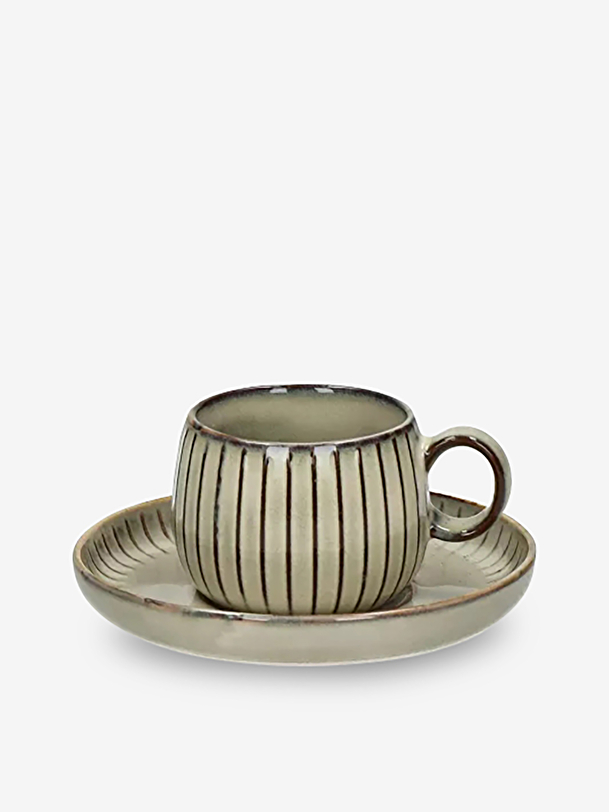 HENRI MUG + SAUCER -  Nutmeg , Home design Bensimon