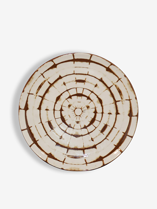 DOT BROWN PLATE S -  Brown , Home design Bensimon
