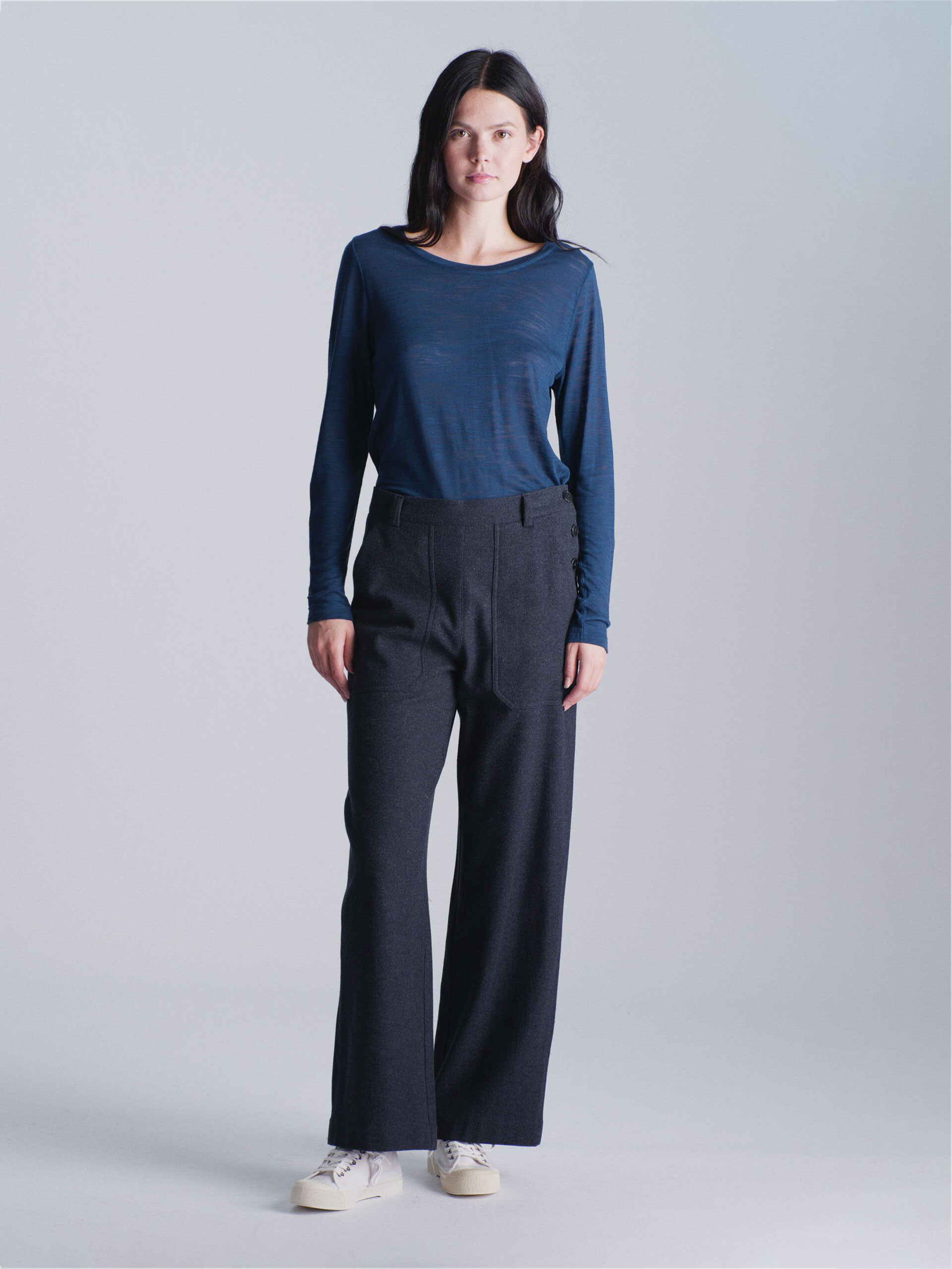 MOSES TROUSERS -  Bleu nuit , Ready-to-wear Bensimon