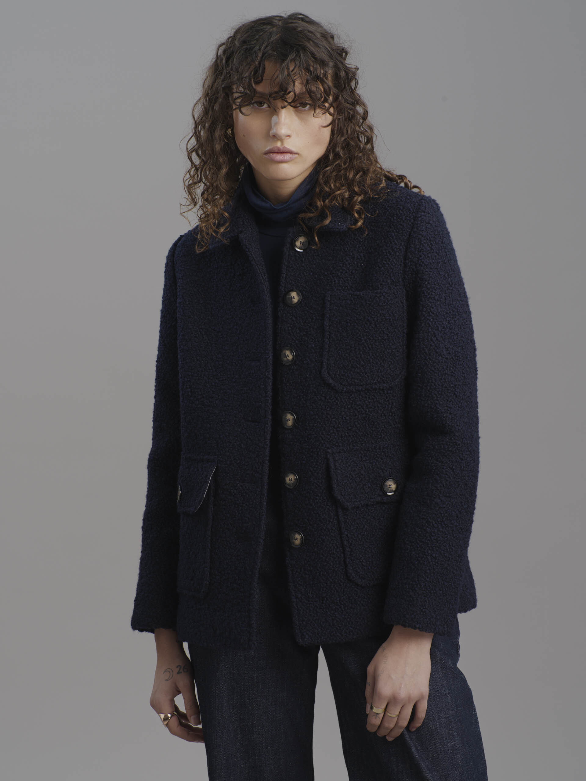 GOLTAN JACKET -  Marine , Ready-to-wear Bensimon