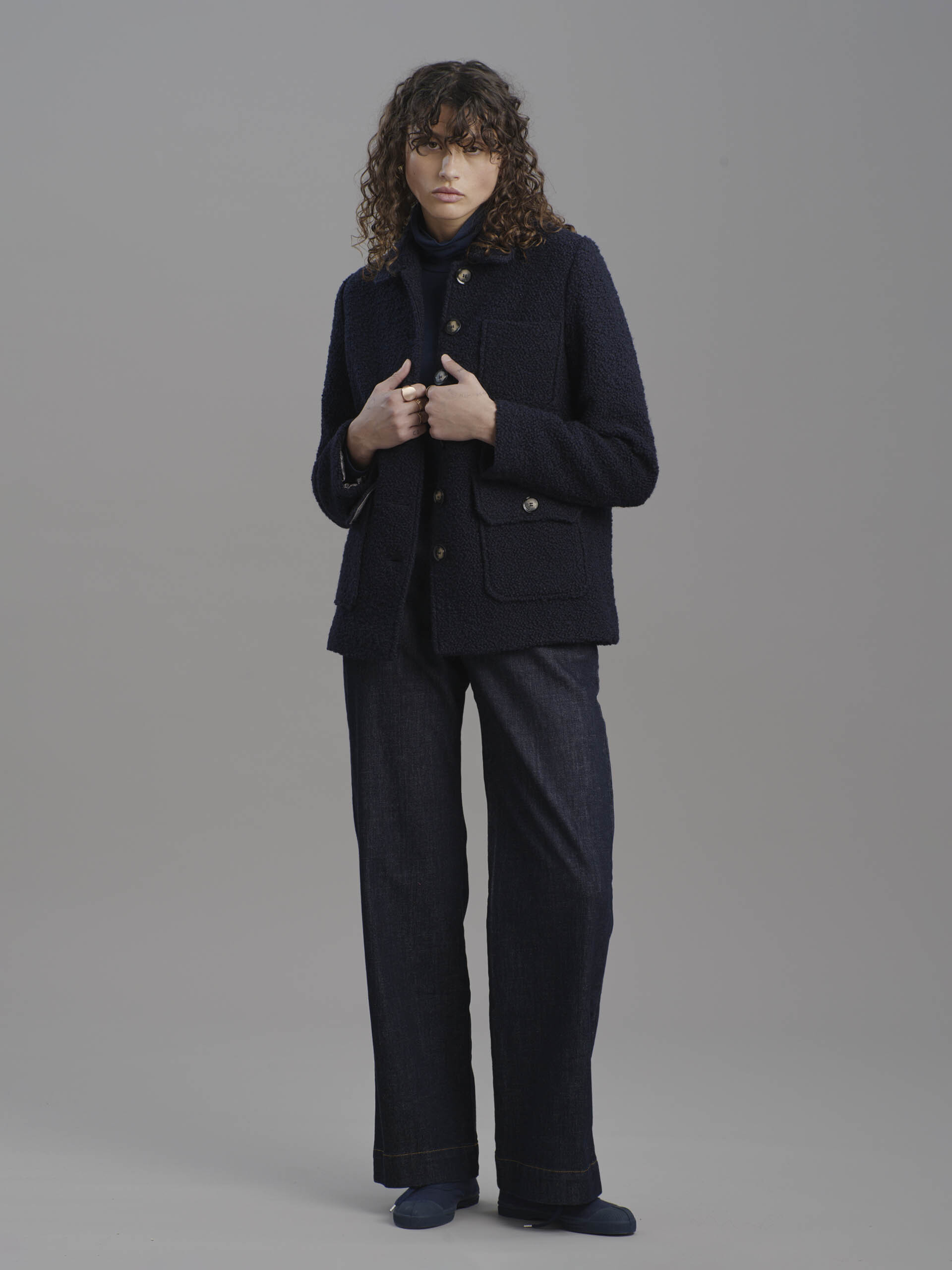 GOLTAN JACKET -  Marine , Ready-to-wear Bensimon