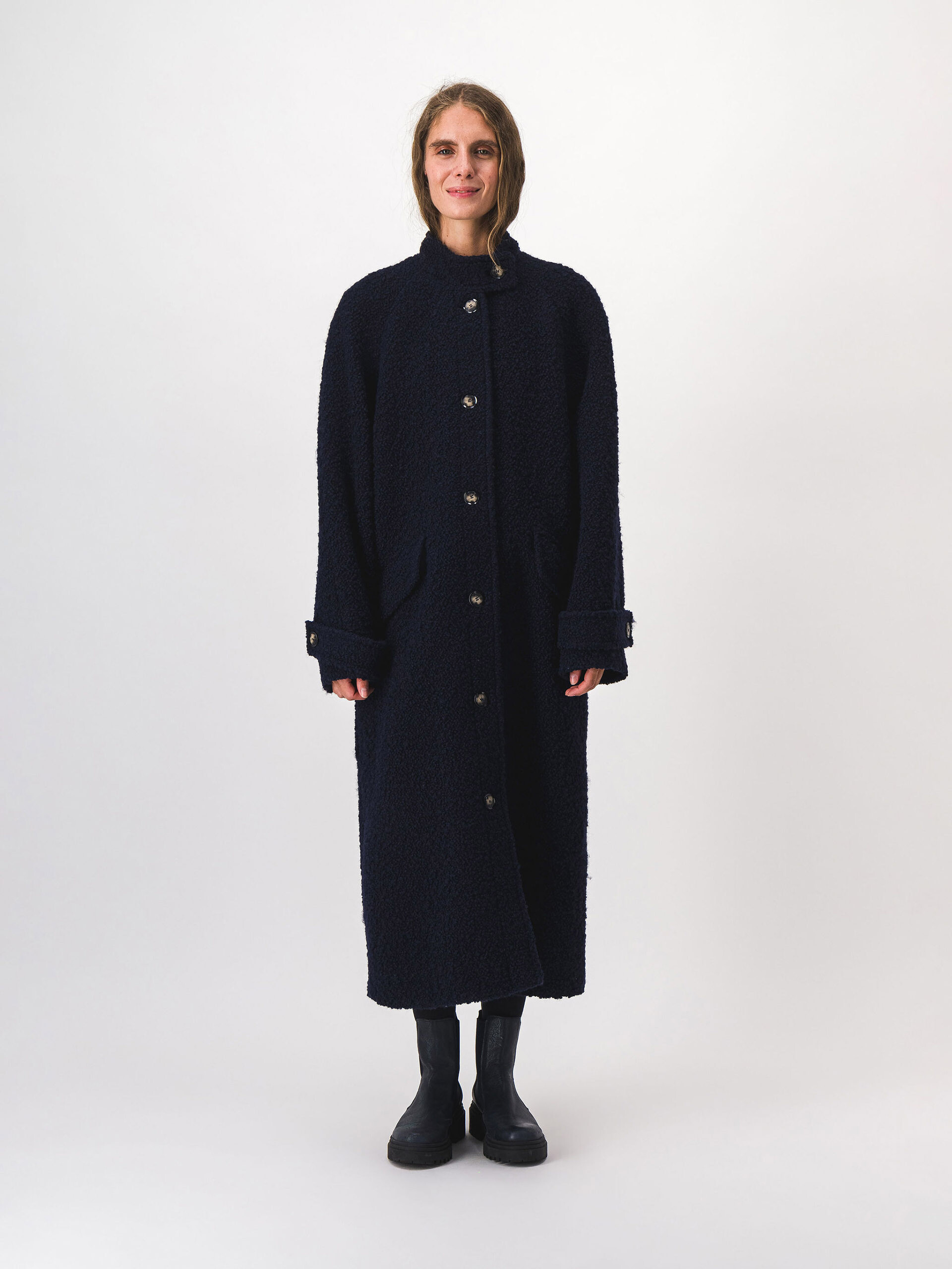 MERLIN COAT -  Marine , Ready-to-wear Bensimon